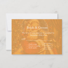 ヴィンテージクリスマスサンタクロース結婚式RSVP 出欠カード