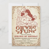 ヴィンテージクリスマスサンタクロース誕生日パーティー 招待状 (正面)