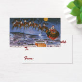 ヴィンテージクリスマスサンタクロース飛んでいる彼のそり (デスク)