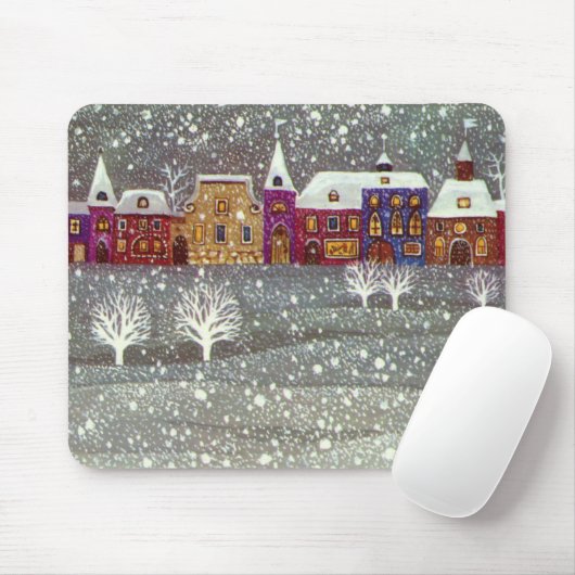 ヴィンテージクリスマスサンタクロース馬オープンスリー マウスパッド (マウス)