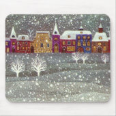 ヴィンテージクリスマスサンタクロース馬オープンスリー マウスパッド (正面)