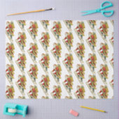 ヴィンテージクリスマスサンタクロース&ギフト 薄葉紙 (クラフト)