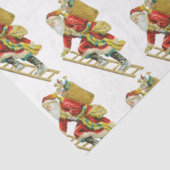 ヴィンテージクリスマスサンタクロース&ギフト 薄葉紙 (詳細)