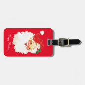 ヴィンテージクリスマスサンタクロース ラゲッジタグ (正面横)
