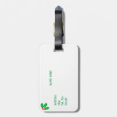 ヴィンテージクリスマスサンタクロース ラゲッジタグ (裏面縦)