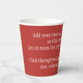 ヴィンテージクリスマスサンタクロース、陽気でウインク 紙コップ (正面)