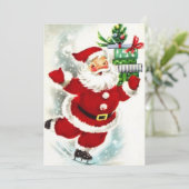 ヴィンテージクリスマスサンタクロースon Ice シーズンカード (スタンド正面)