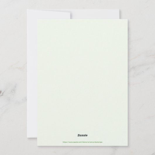 ヴィンテージクリスマスサンタグリーティングカード シーズンカード (裏面)