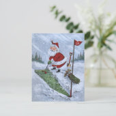 ヴィンテージクリスマスサンタゴルフ シーズンカード (スタンド正面)