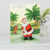 ヴィンテージクリスマスサンタゴルフ シーズンカード (スタンド正面)