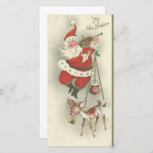 ヴィンテージクリスマスサンタダンズバ遊イオリンス シーズンカード