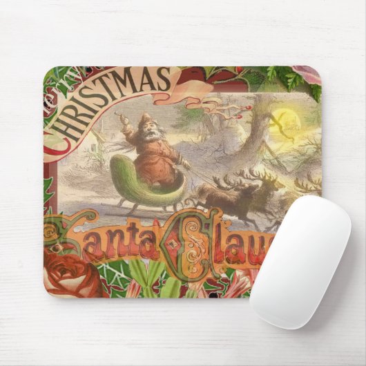 ヴィンテージクリスマスサンタトナディースレー マウスパッド (マウス)
