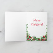 ヴィンテージクリスマスサンタペットアニマルズドッグキャットバニー シーズンカード (内部)