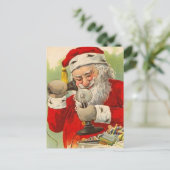 ヴィンテージクリスマスサンタポストカード シーズンポストカード (スタンド正面)