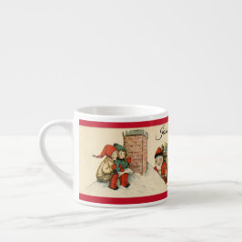 ヴィンテージクリスマスサンタ子供カップ名物 エスプレッソカップ