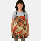 ヴィンテージクリスマスサンタ紙マッシュ エプロン (インサイチュ)