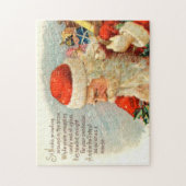 ヴィンテージクリスマスサンタ詩 ジグソーパズル (縦)