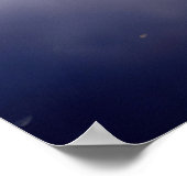 ヴィンテージクリスマスサンタ飛んでいるクロースinそり ポスター (角)