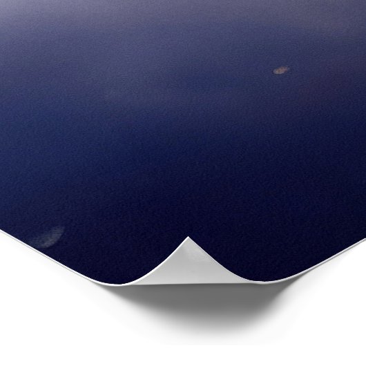 ヴィンテージクリスマスサンタ飛んでいるクロースinそり ポスター (角)