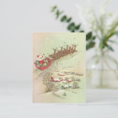 ヴィンテージクリスマスサンタinそり シーズンポストカード (スタンド正面)