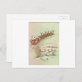 ヴィンテージクリスマスサンタinそり シーズンポストカード (正面/裏面)