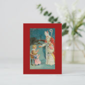 ヴィンテージクリスマスサンニコラス シーズンポストカード (スタンド正面)