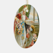 ヴィンテージクリスマスサンニコラス セラミックオーナメント (右)