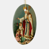 ヴィンテージクリスマスサンニコラス セラミックオーナメント (右)