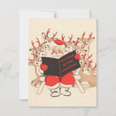 ヴィンテージクリスマスサン読タからトナカイ シーズンカード (正面)