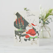 ヴィンテージクリスマスサン遊タズピアノ シーズンカード (スタンド正面)