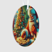 ヴィンテージクリスマスサン食べタのクッキー オーナメント (正面)