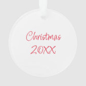 ヴィンテージクリスマスサン食べタのクッキー オーナメント (裏面)