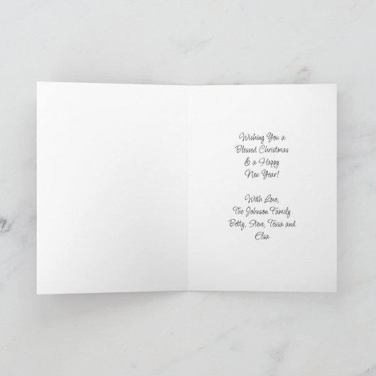 ヴィンテージクリスマスサン食べタのクッキー カード (内部)