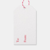 ヴィンテージクリスマスサン食べタのクッキー ギフトタグ (裏面)