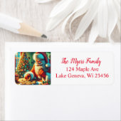 ヴィンテージクリスマスサン食べタのクッキー ラベル (インサイチュ)