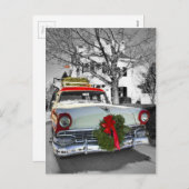 ヴィンテージクリスマスシェビー シーズンポストカード (正面/裏面)