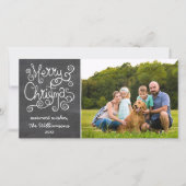 ヴィンテージクリスマスシャルボード書道写真 シーズンカード (正面)