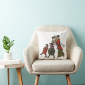 ヴィンテージクリスマスショッピングファミリーおもしろい クッション (椅子)