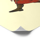 ヴィンテージクリスマスショッピングファミリーおもしろい ポスター (角)