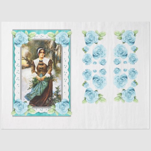 ヴィンテージクリスマスシリーズデザイン10 薄葉紙 (正面)