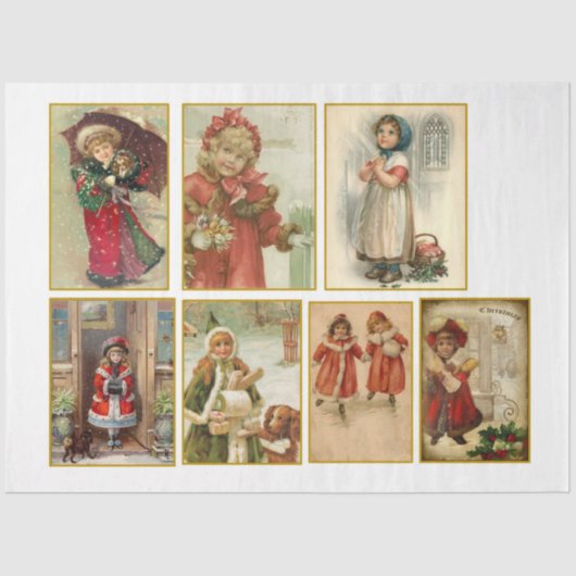 ヴィンテージクリスマスシリーズデザイン13 薄葉紙 (正面)