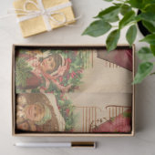 ヴィンテージクリスマスシリーズデザイン2ティッシュペーパー 薄葉紙 (ギフト)