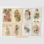 ヴィンテージクリスマスシリーズデザイン8 薄葉紙<br><div class="desc">ヴィンテージクリスマスクリスマスシリーズデザイン：デコページのオブジェクトを飾るために、または単に贈り物にエレガンスを追加するために使用するシリーズ。</div>