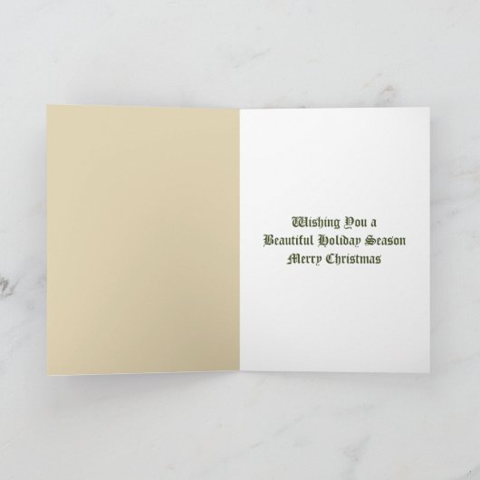 ヴィンテージクリスマスシート音楽とグランドピアノ シーズンカード (内部)