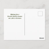 ヴィンテージクリスマスシート音楽とチェロ ポストカード (裏面)