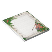 ヴィンテージクリスマスシート音楽とフェスティバルバイオリン ノートパッド (アングル)