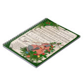 ヴィンテージクリスマスシート音楽とフェスティバルバイオリン ノートブック (左側)