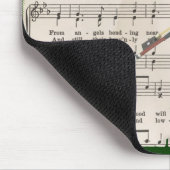 ヴィンテージクリスマスシート音楽とフェスティバルバイオリン マウスパッド (コーナー)