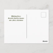 ヴィンテージクリスマスシート音楽ガールズ遊ヴァイオリン ポストカード (裏面)