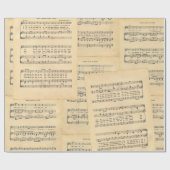 ヴィンテージクリスマスシート音楽ラッピング紙 ラッピングペーパー (フラット)